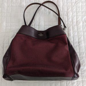 Dark Red Coach Bag